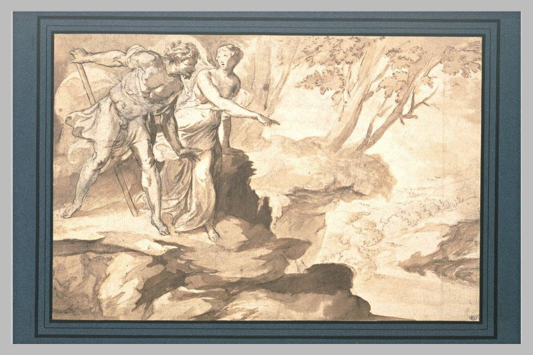Hyante montre à Francus le vallon où elle lui révèlera sa descendance