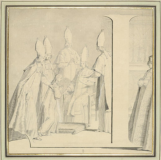 La lettre L, inversée, dans la scène des onctions