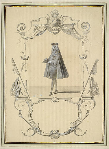 Un maréchal de France portant les honneurs