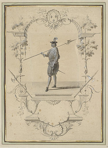 L'un des cent-suisses de la garde