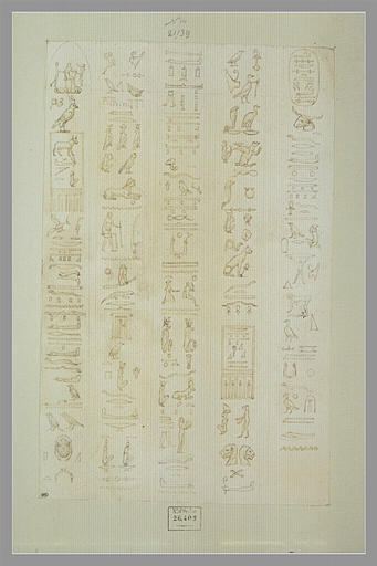 Cinq années d'inscriptions ou caractères hiéroglyphiques