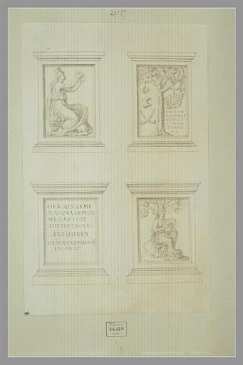 Deux faces de deux monuments dédiés à Cybèle