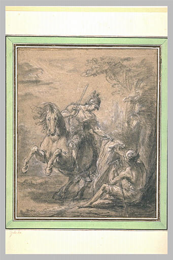 Saint Martin partageant son manteau