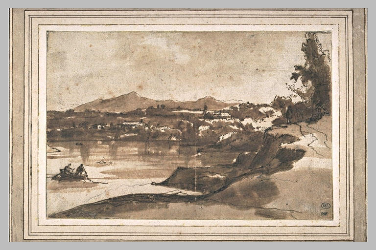 Paysage avec le Tibre