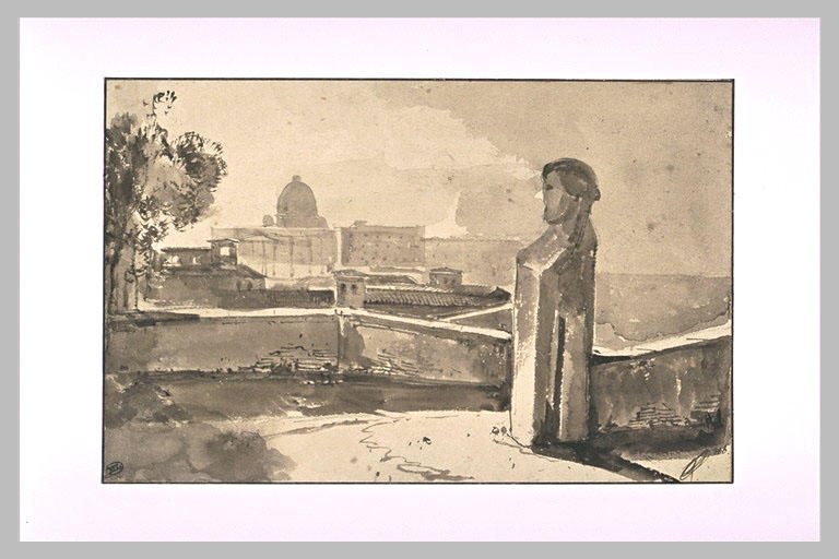 Vue de Saint-Pierre-de-Rome prise de San Gaëtano sur le mont Pincio