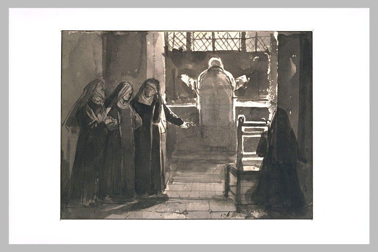 Chapelle du château de Maintenon pendant la messe