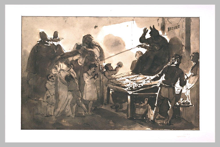 Scène de moeurs romaines, la Befana à Rome