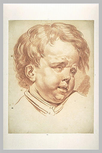 Tête d'enfant pleurant
