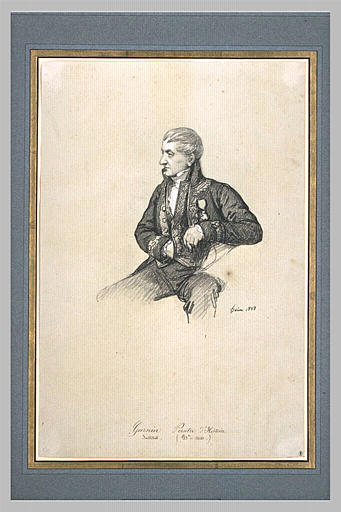 Garnier, peintre d'histoire, en habit d'académicien