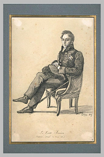 Le comte Siméon en costume d'académicien