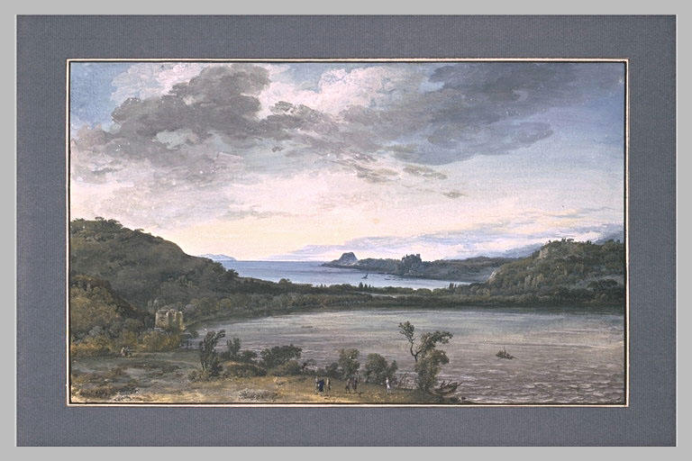 Vue du lac Averne près de Baies