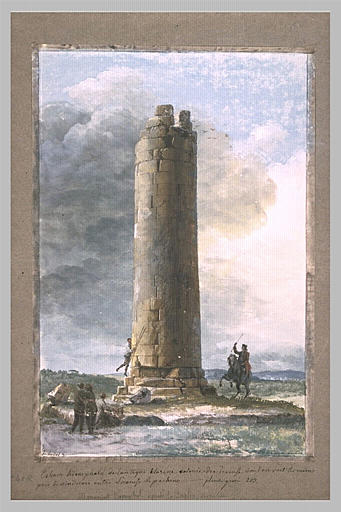 Ruines de la colonne de triomphe appelée la Guglia