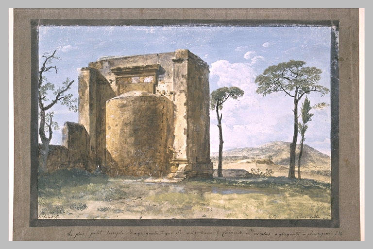 Ruines du petit temple d'Agrigente