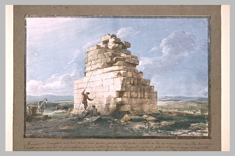Ruines d'un monument triomphal situé entre Agosta et Syracuse