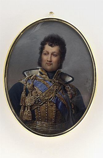 Buste de Louis Philippe en uniforme de colonel de hussards
