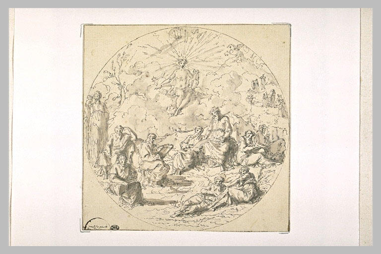 Apollon inspirant les poètes