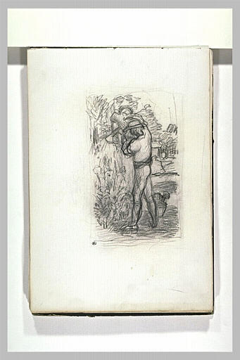 Jardinier arrosant un buisson