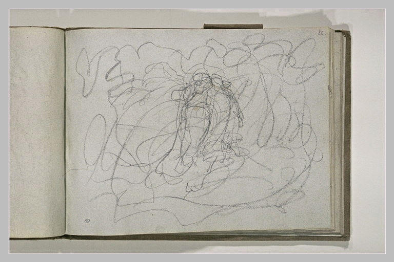 Couple de figures réunies dans des nuées