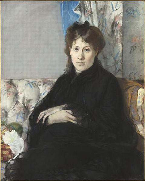 PORTRAIT DE MADAME EDMA PONTILLON, NEE EDMA MORISOT, SOEUR DE L'ARTISTE