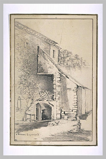 Cour d'une maison de campagne