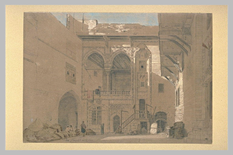 Cour intérieure d'une maison au Caire