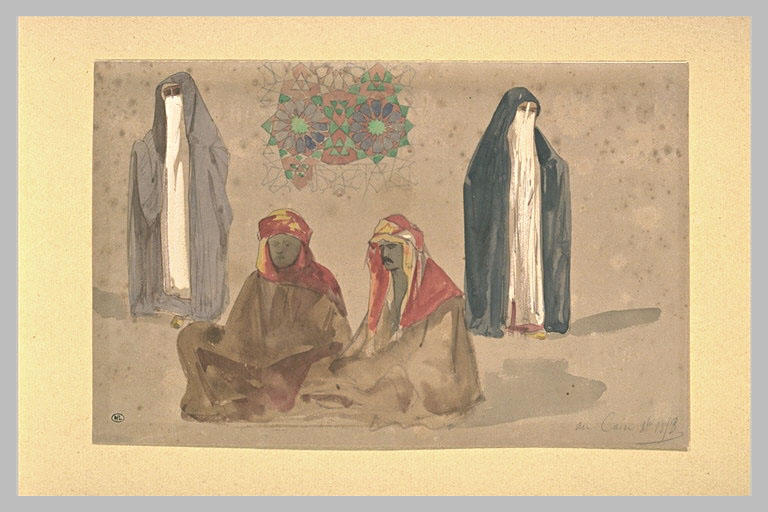 Etude de costumes, et motifs décoratifs de céramique