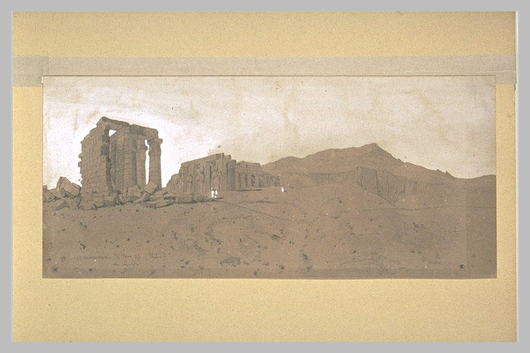 Vue du Memnonium de Thèbes
