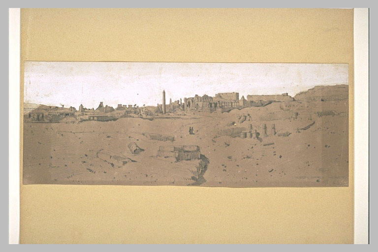 Vue du temple de Karnak