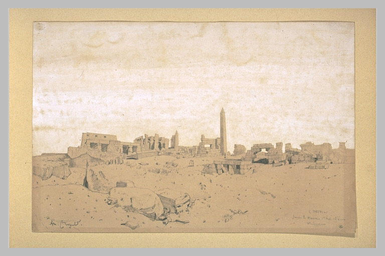 Vue du temple de Karnak