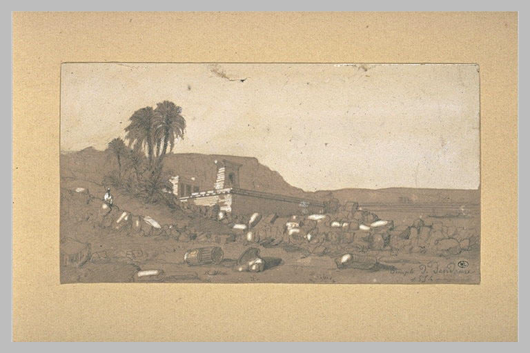 Vue du temple de Dendera