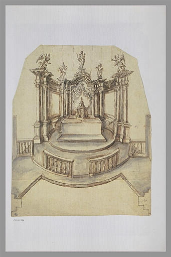 Autel et retable d'ordre corinthien