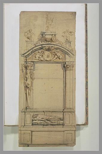 Autel et retable : le Christ mort et les Instruments de la Passion