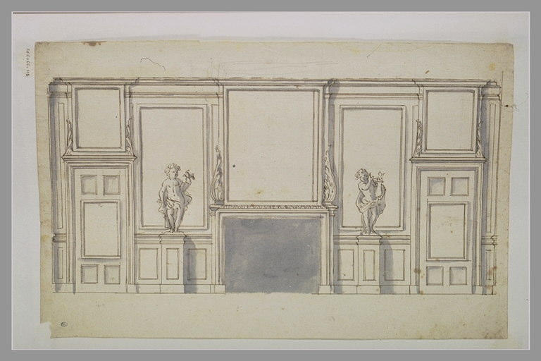 Cabinet ou salon, élévation