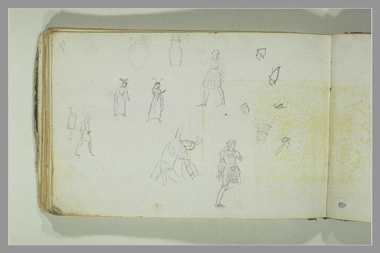 Etudes d'après des figures, des costumes et accessoires égyptiens