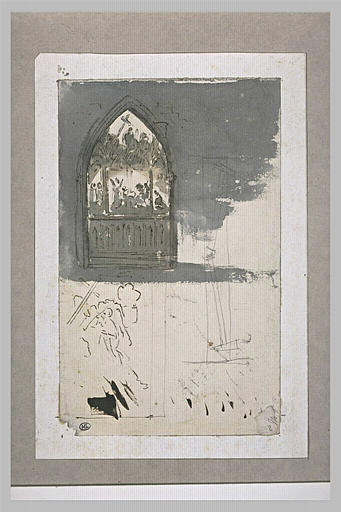 Un bas-relief dans une ogive