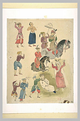 Etudes d'après des miniatures persanes