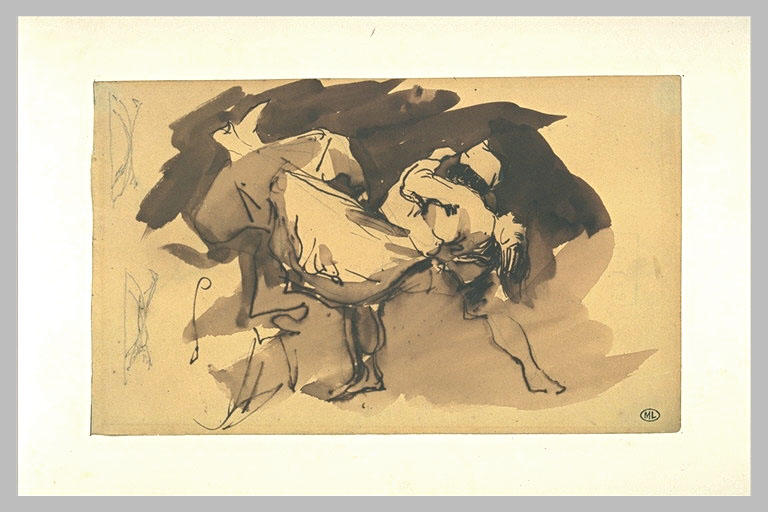 Homme enlevant une femme