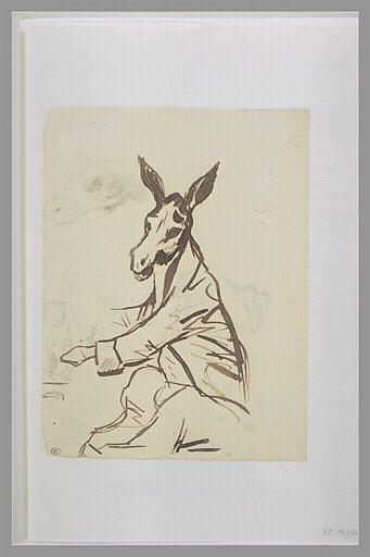 Un âne vêtu d'un paletot