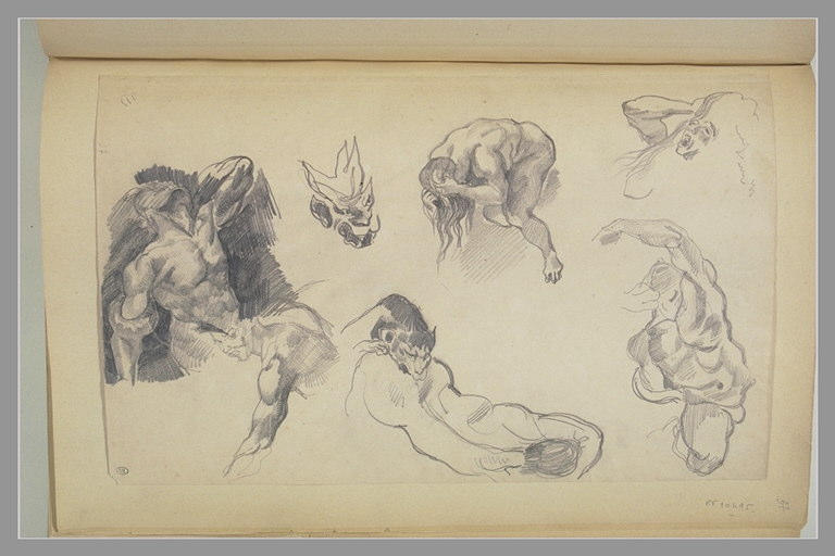Personnages et animaux d'après la Chute des Damnés