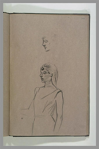 Femme de face, séchant ses larmes