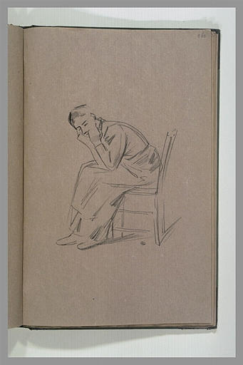 Femme assise sur une chaise