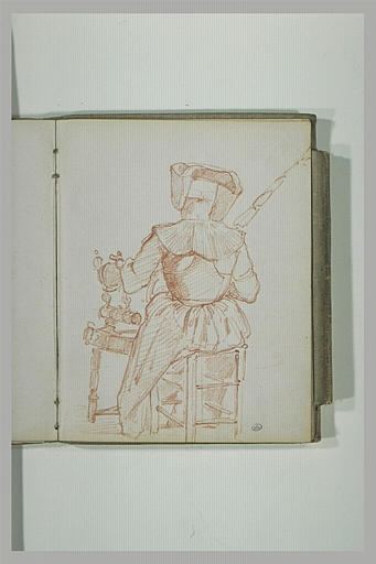 Bretonne filant, vue de dos