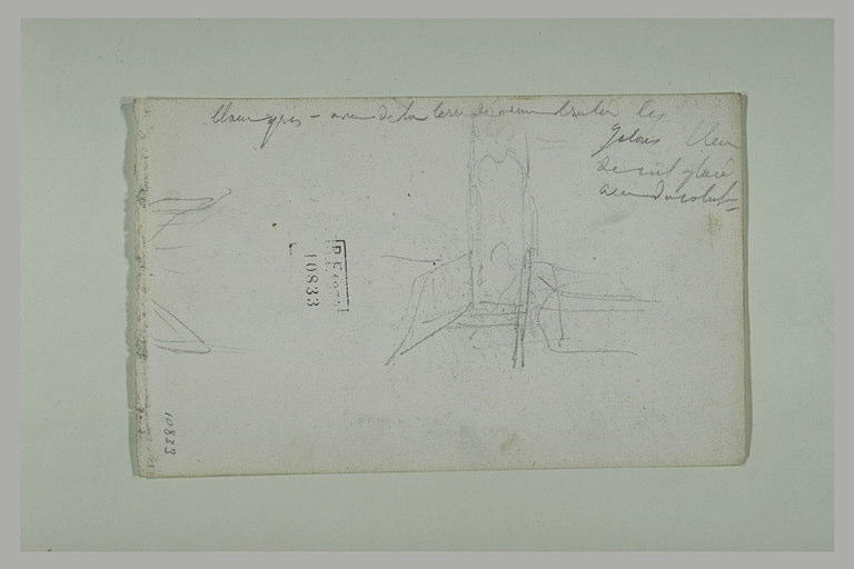 Croquis et notes manuscrites