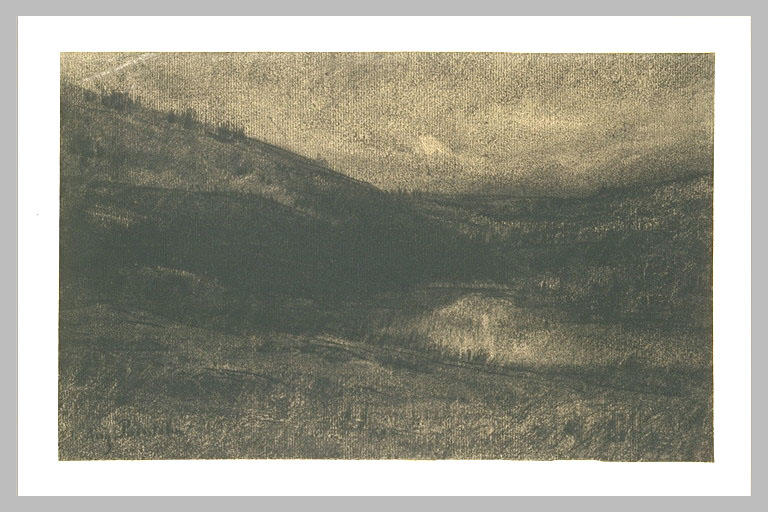 Paysage : vallon au crépuscule