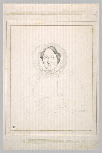 Portrait d'une vieille dame à mi-corps : Madame Chavard mère