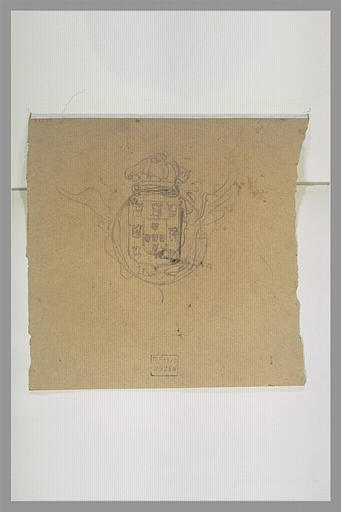 Ecusson avec couronne royale ou armoiries