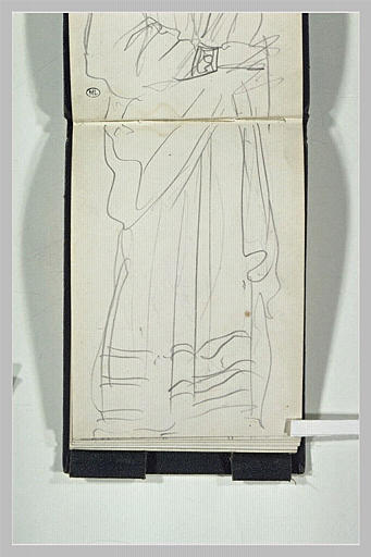 Draperie d'une femme debout