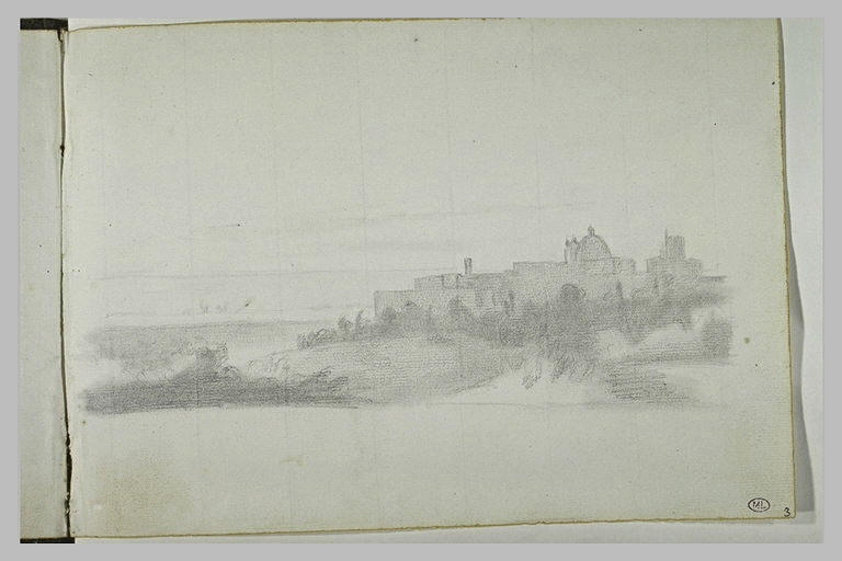 Vue d'une ville au loin