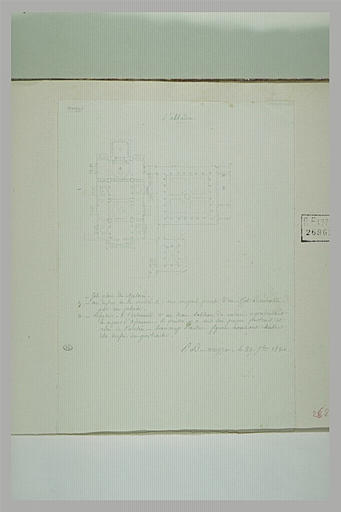 Arezzo : plan de la Chiesa di Badia et notes