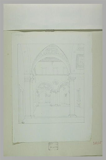 Lucques : cours d'un palais